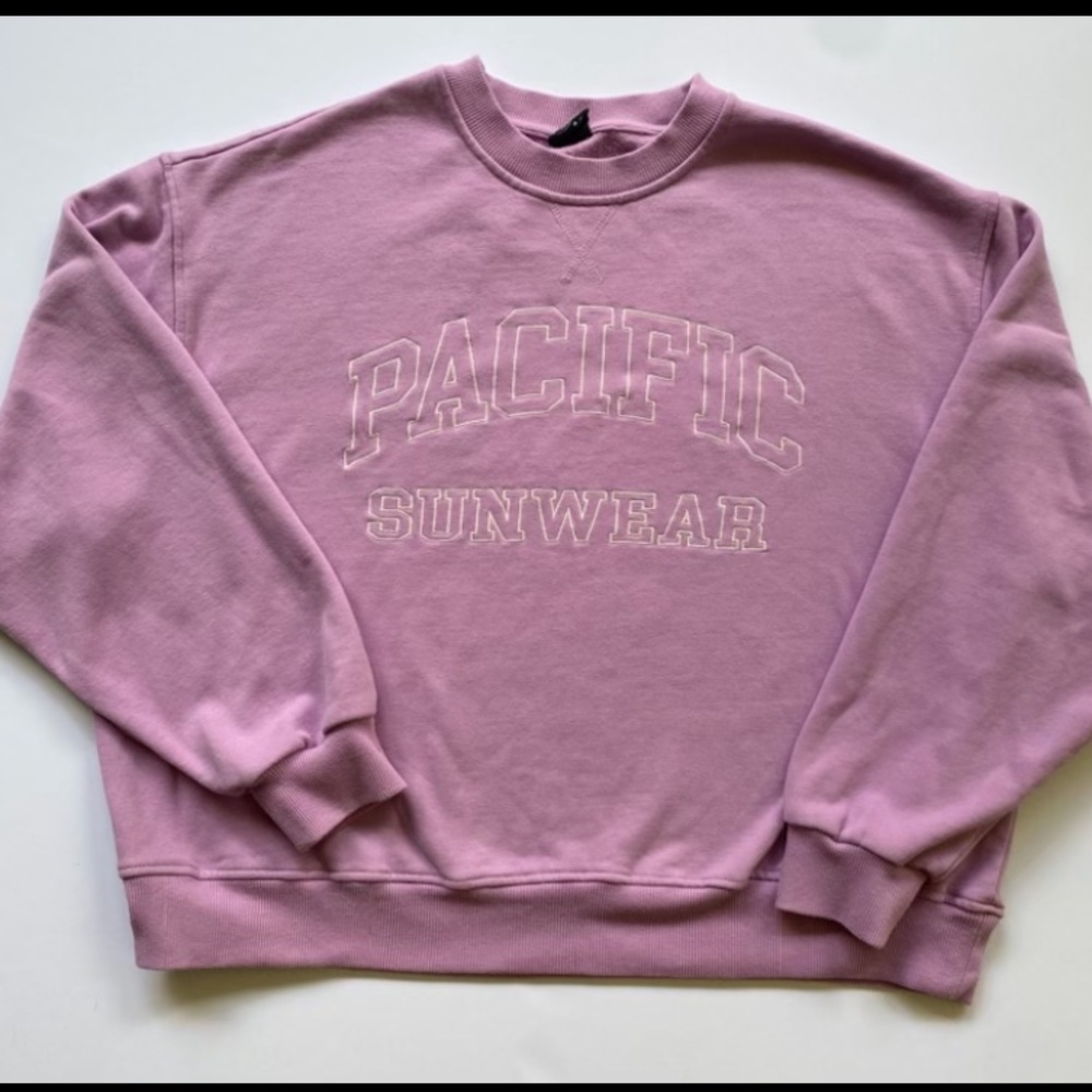 PAC SUN Crewneck Pink “Pacific Sunwear” on front